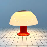 Orange mushroom table lamp, 1970