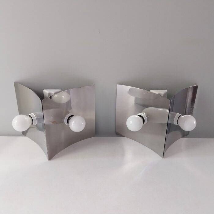 Stilux Milano - Antares chrome metal wall lights