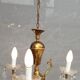 Lustre vintage à pampilles 3 bras de lumière