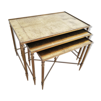 Pull out table  in brass