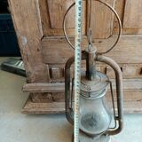 Old iron kerosene lamp
