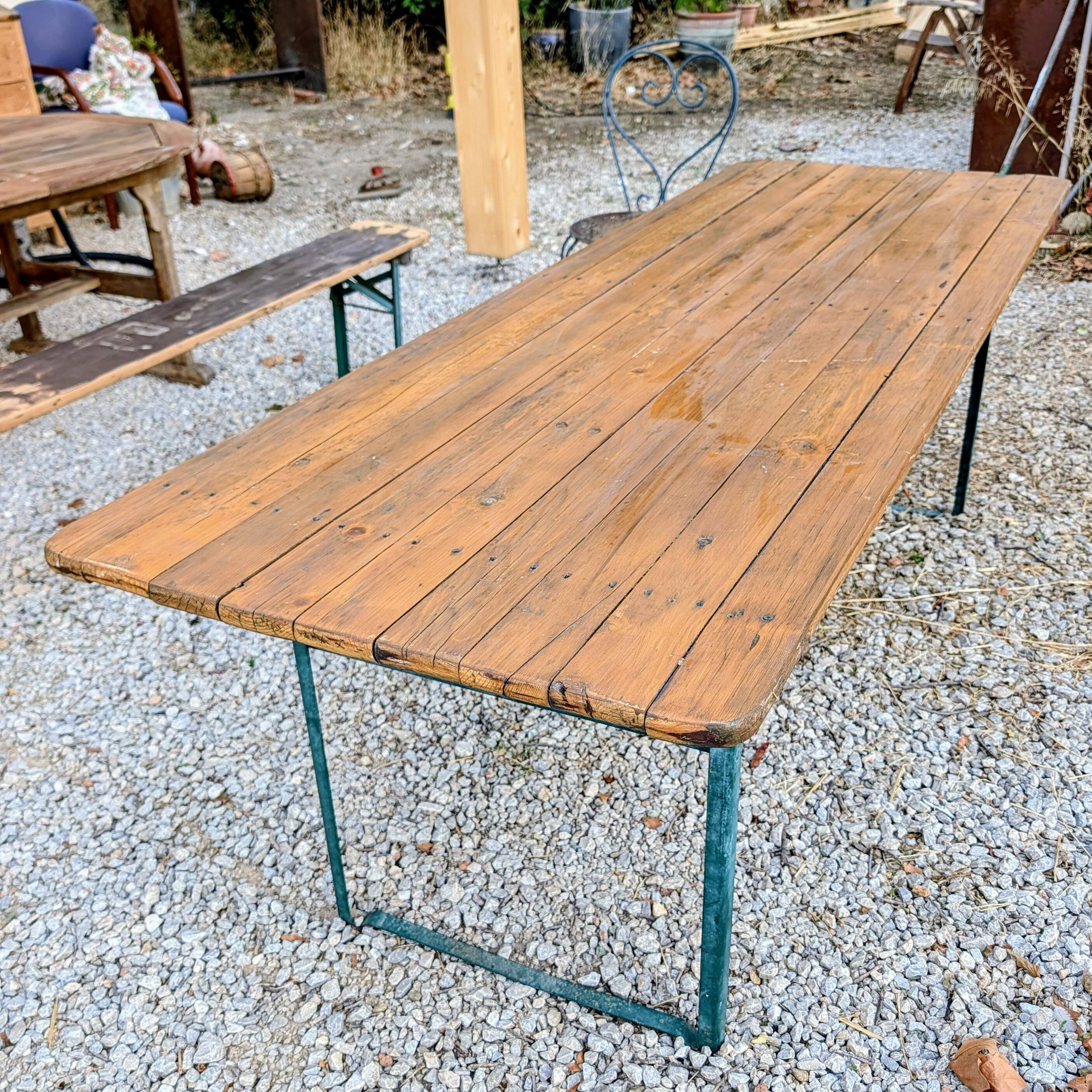 Old guinguette table