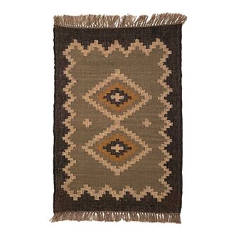 2.5 x 4 jute handwoven kilim runner carpet, rug, 75 x 120 cm