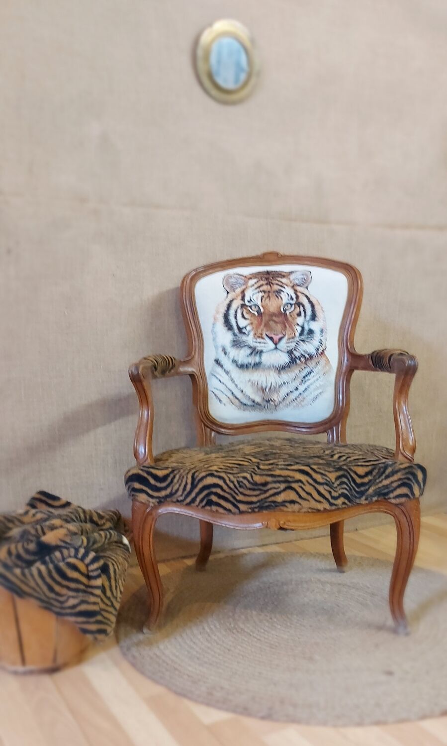 Armchair Louis XV tiger