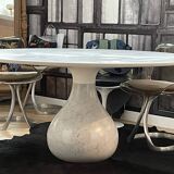 Roche bobois aqua round dining table - matt carrara