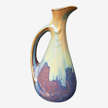 Denbac flamed stoneware pitcher ewer shape