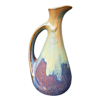 Denbac flamed stoneware pitcher ewer shape