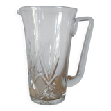 Pichet à eau en cristal taillé ancien