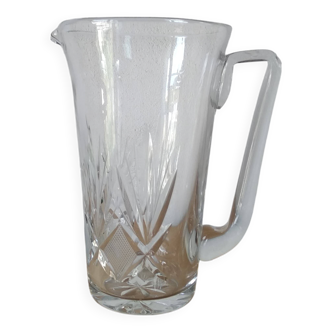 Antique cut crystal water pitcher