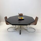 Octagonal dining table in resin, Italy 1970s