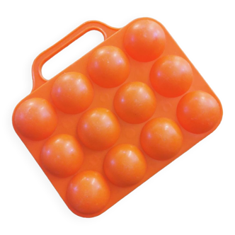 Orange vintage egg box
