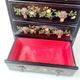 Lacquered jewelry box in chest shape with 4 drawers made in Shanghai
