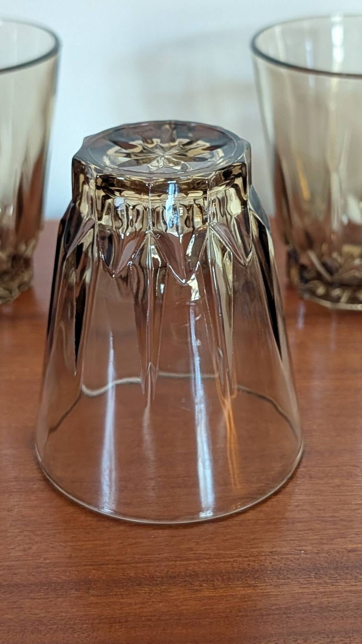 Smoked glasses from the 1970s.