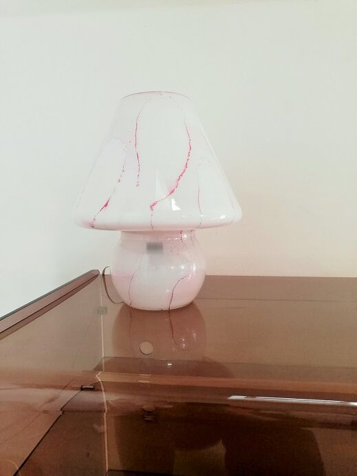Opaline mushroom lamp