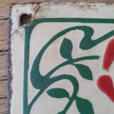 Old enameled house plate
