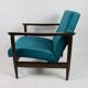 Fauteuil GFM-142 en velours vert par Edmund Homa, années 1970