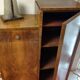 Asymmetrical cabinet Art Deco walnut
