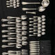 Christofle malmaison housekeeper with silversmith 65 pieces condition close to new