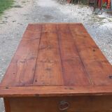 Table de ferme campagnarde 19 ème en merisier
