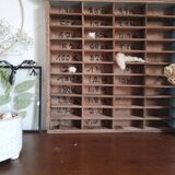 Old wooden workshop locker