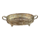 Silver-plated metal and glass centerpiece from the early 20th century