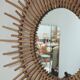 Rattan sun mirror 1970