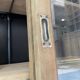Oak sideboard with glass doors