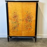 Exquisite 1950s neoclassical sycamore secretaire by Frères De Coene, Belgium.