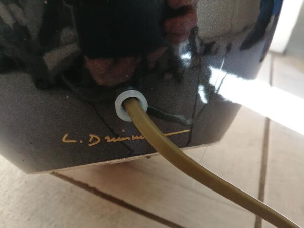 Lampe années 70 signée Louis Drimmer
