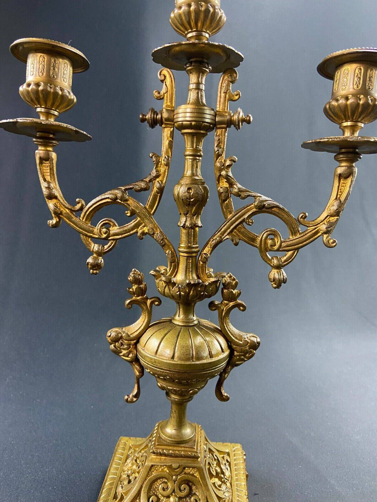 19th century bronze candlestick in Louis XIV style