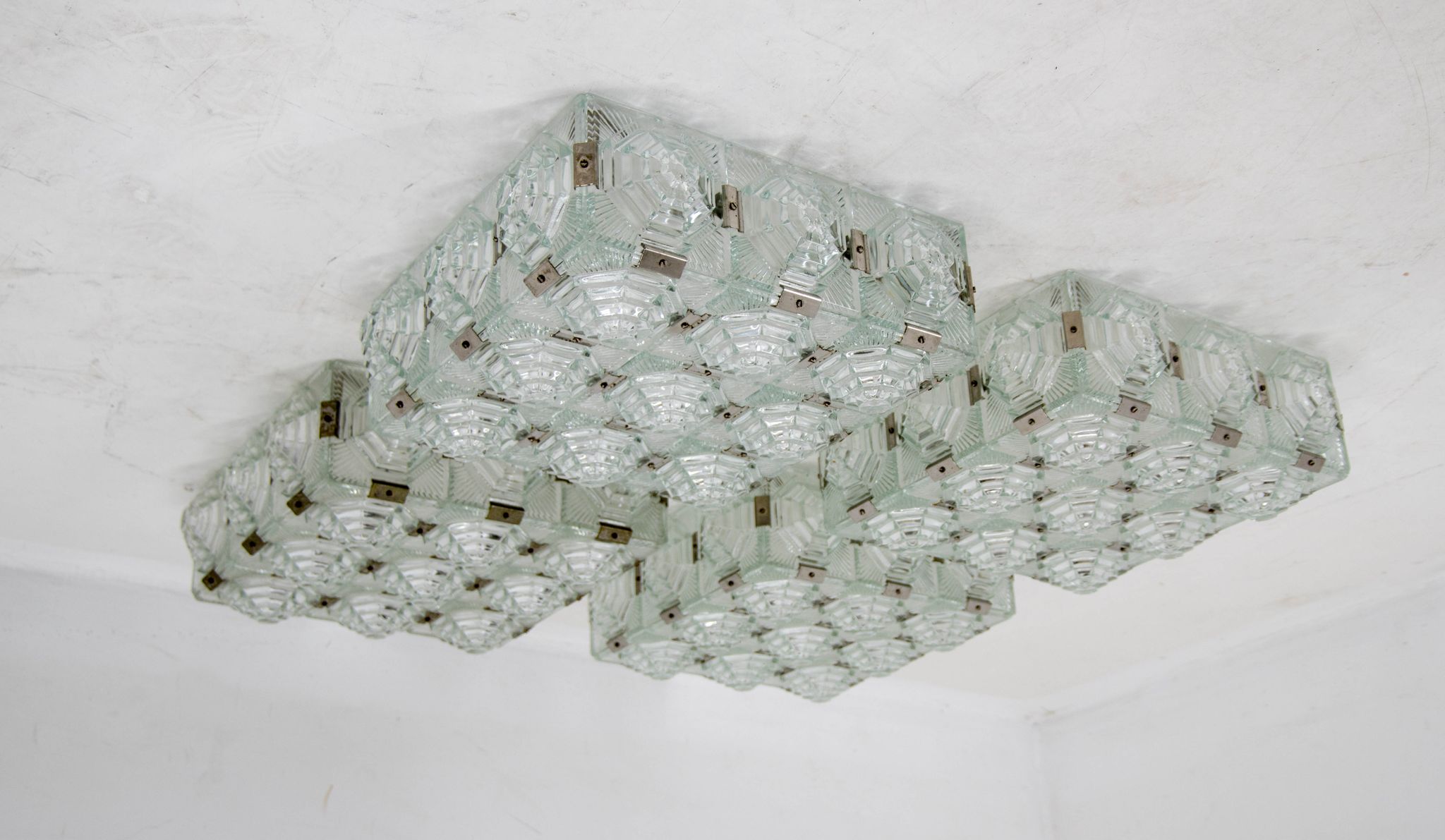 Brutalist Flush Mount by Kamenicky Senov, 1970s, More Items Available