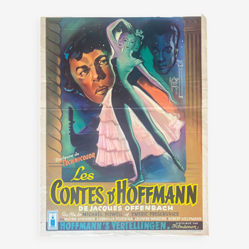 Affiche cinéma originale "Les Contes d'Hoffmann" Michael Powell 36x55cm 1951