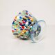 Set of three blue Murano glasses, ice cream bowls, Italy, Europe, 2000s