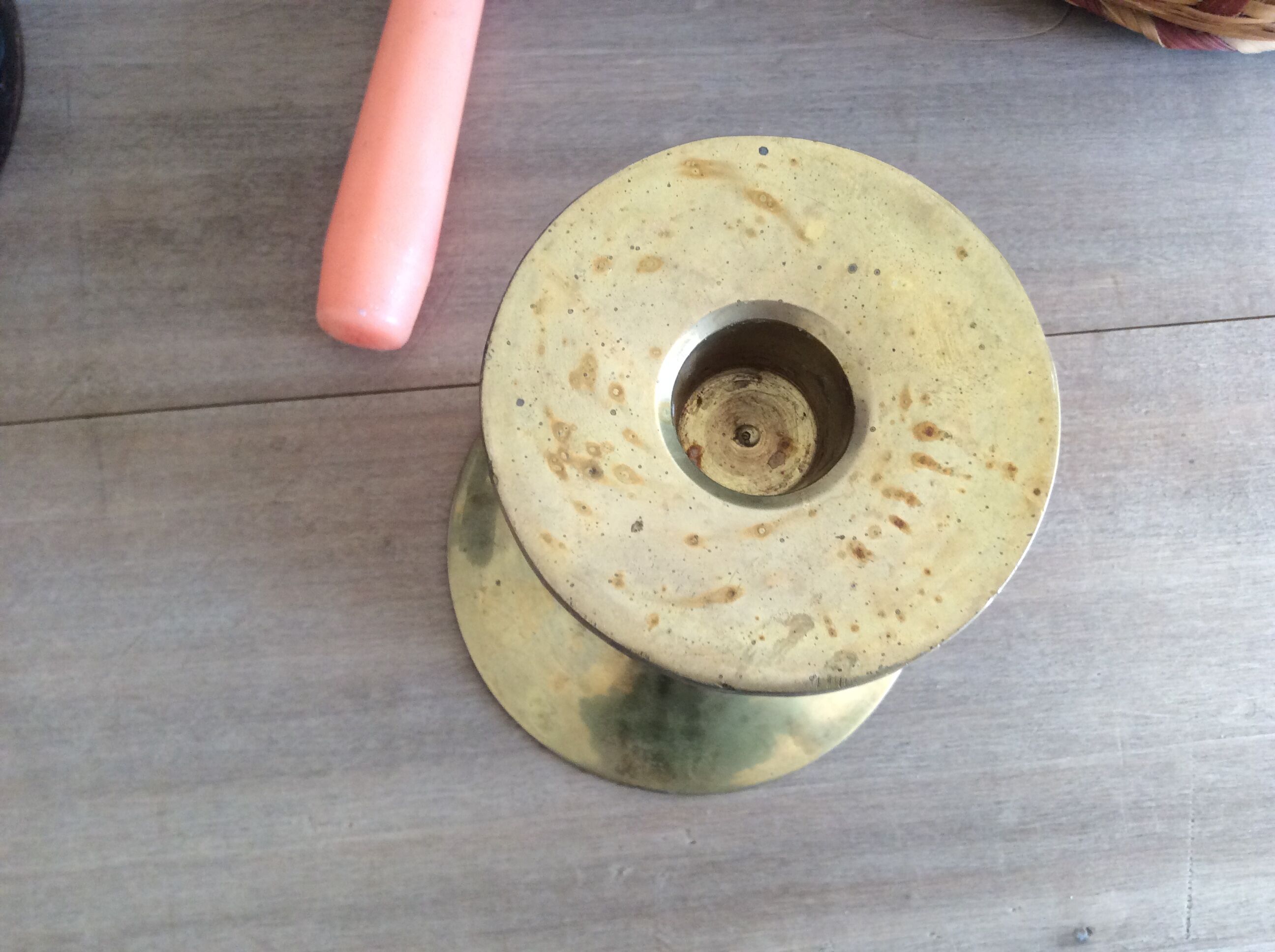 Brass candle holder