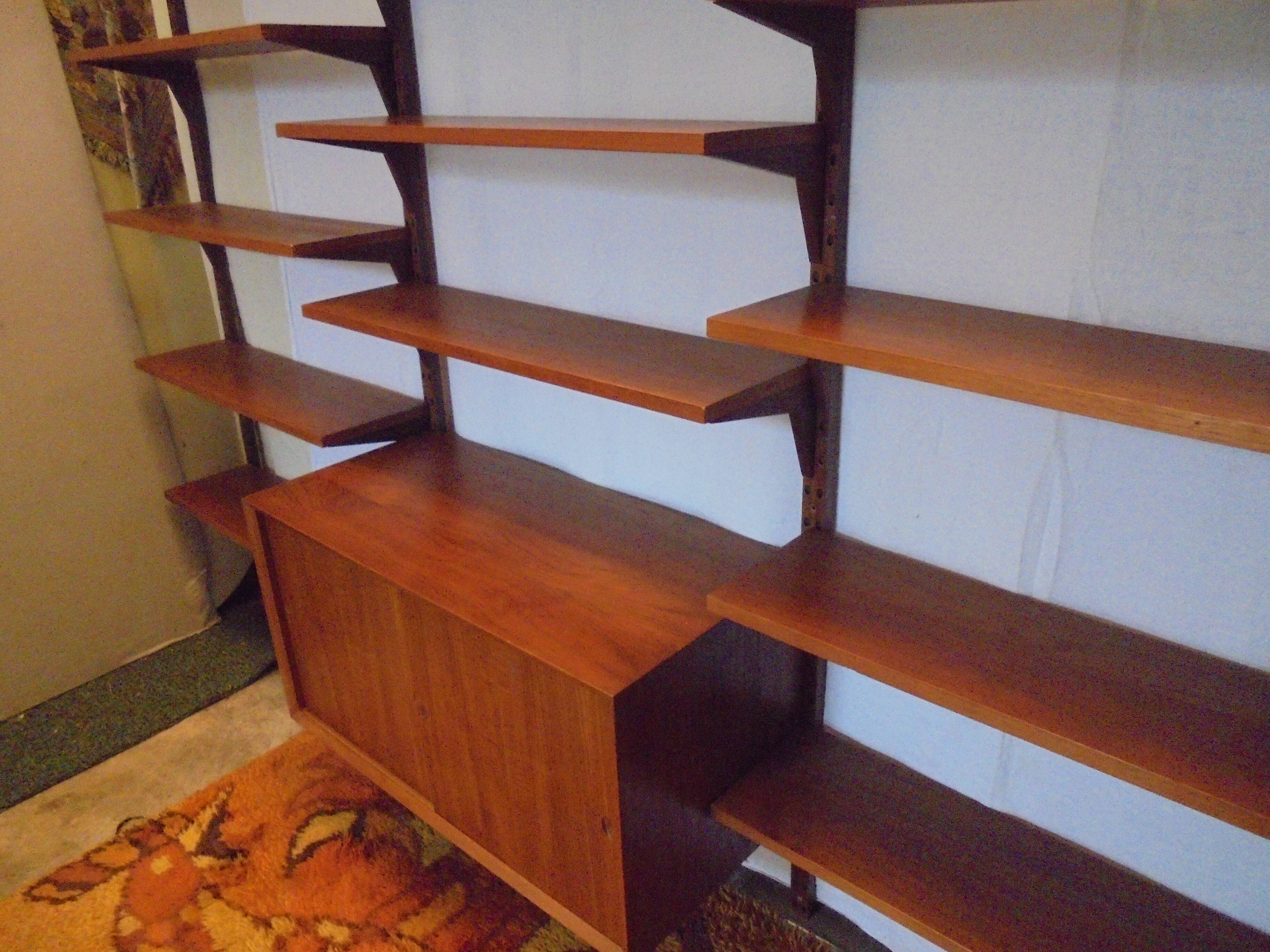 Danish modular library furniture by Poul Cadovius from the 60s