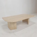 Italian Travertine Coffee Table, 1980's
