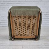 1970s, Danish armchair, velour, beech wood, original excellent condition.