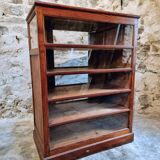 Antique shop window – Pine wood – 1920s/30s – On casters