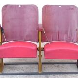 Vintage 1950s cinema chair