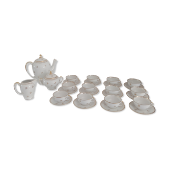 Full coffee service in Limoges porcelain