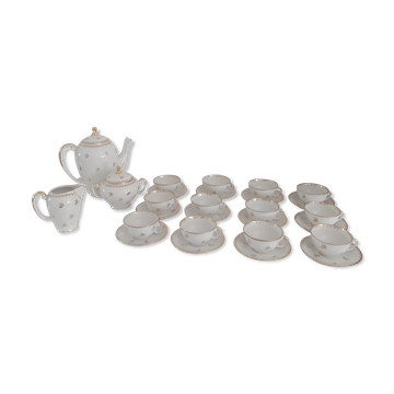Full coffee service in Limoges porcelain