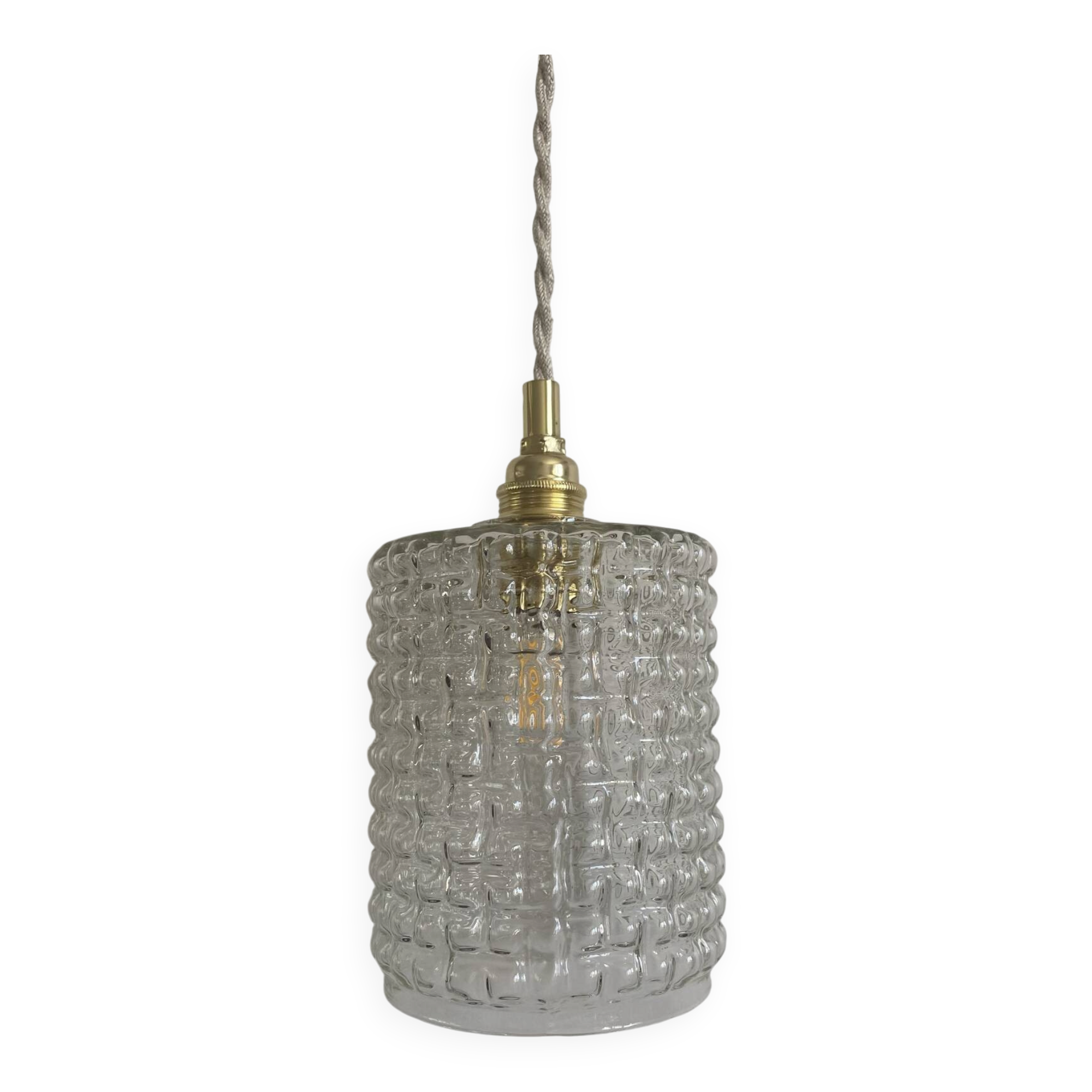 Baladeuse globe vintage en verre 