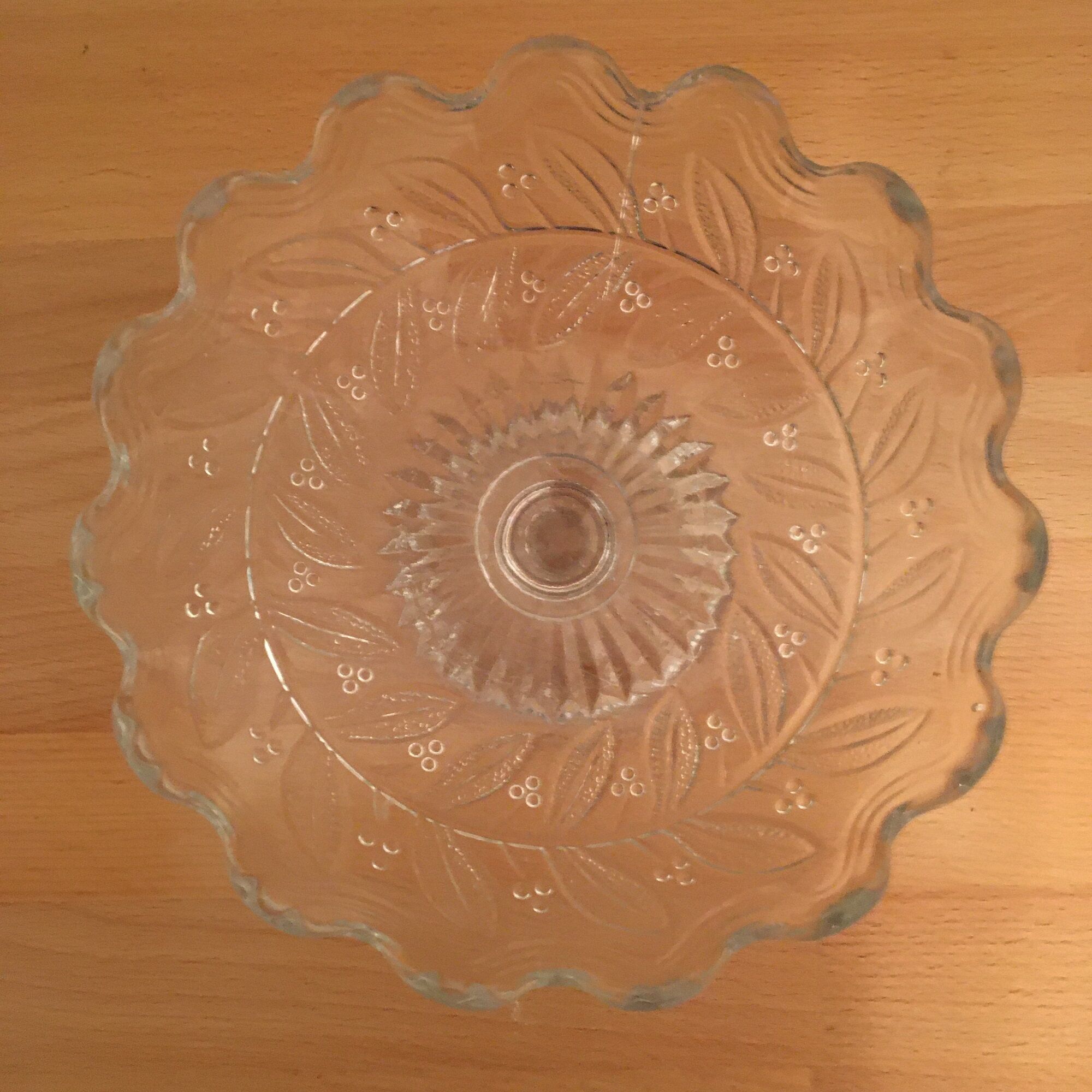 Old vintage glass fruit cup 1960