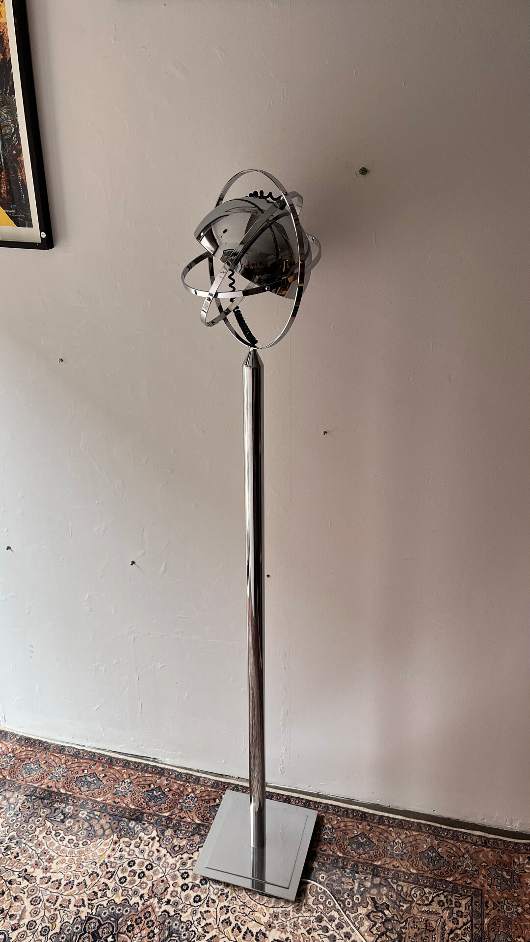 Lampe de sol rare par Peter Bliss, années 1980, style Space Age