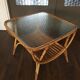 Rattan side table by Dirk van Sliedrecht for Rohé Noordwolde, 1950