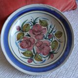 Large old ceramic and rose dish