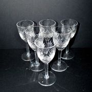 Set of 6 junon stemmed glasses cristallerie lorraine lemberg dlg chantilly h13.5
