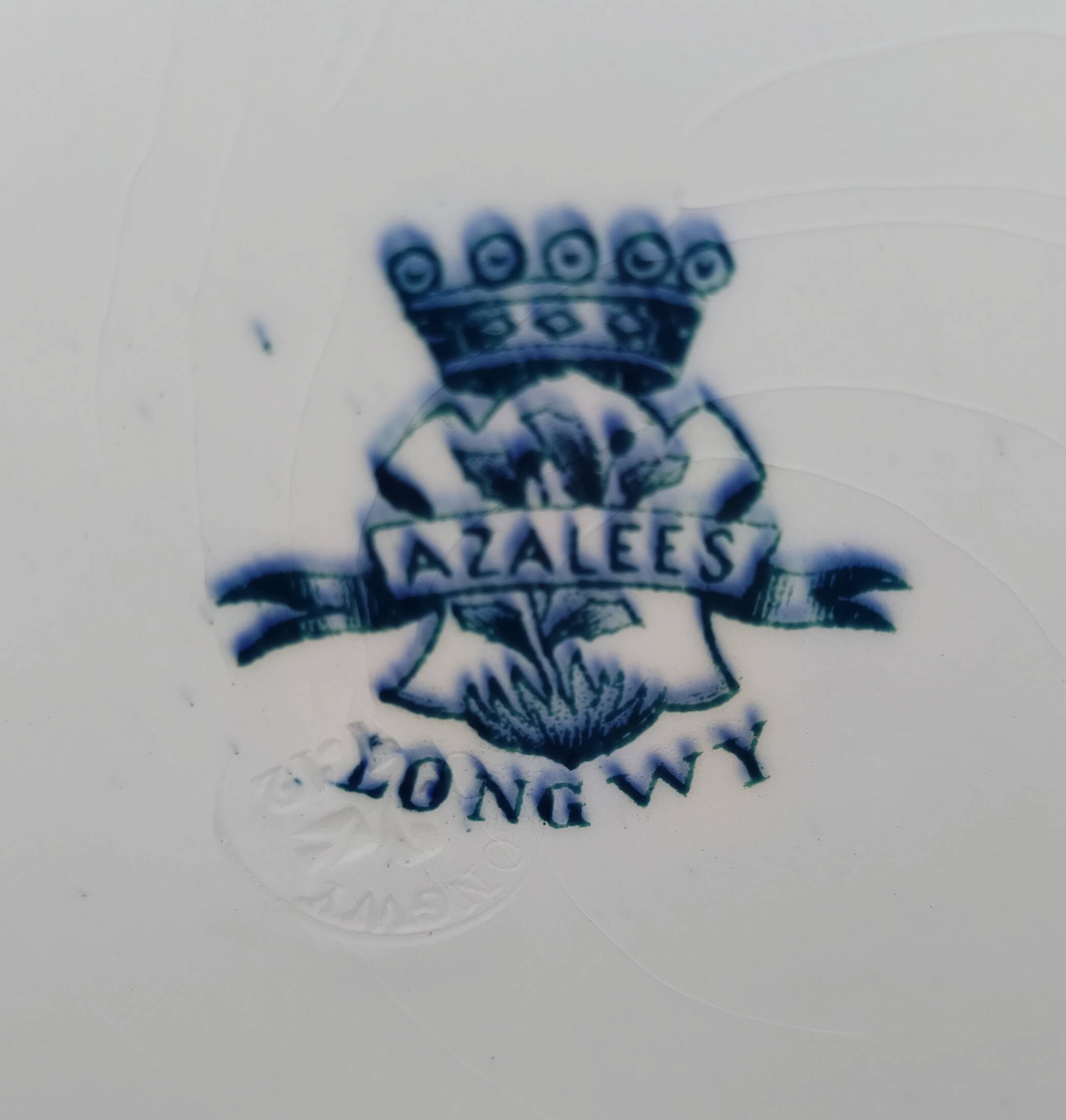 Antique flat plates, Azalées model - Longwy