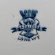 Antique flat plates, Azalées model - Longwy