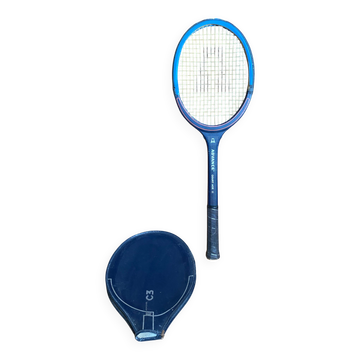Vintage tennis racket courrier advance court ace 2 wood cover